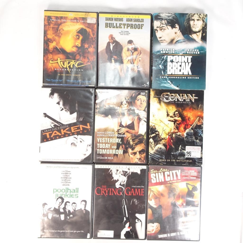 9 DVD Movie Lot - Action / Crime / Drama Collection (1 of 2)