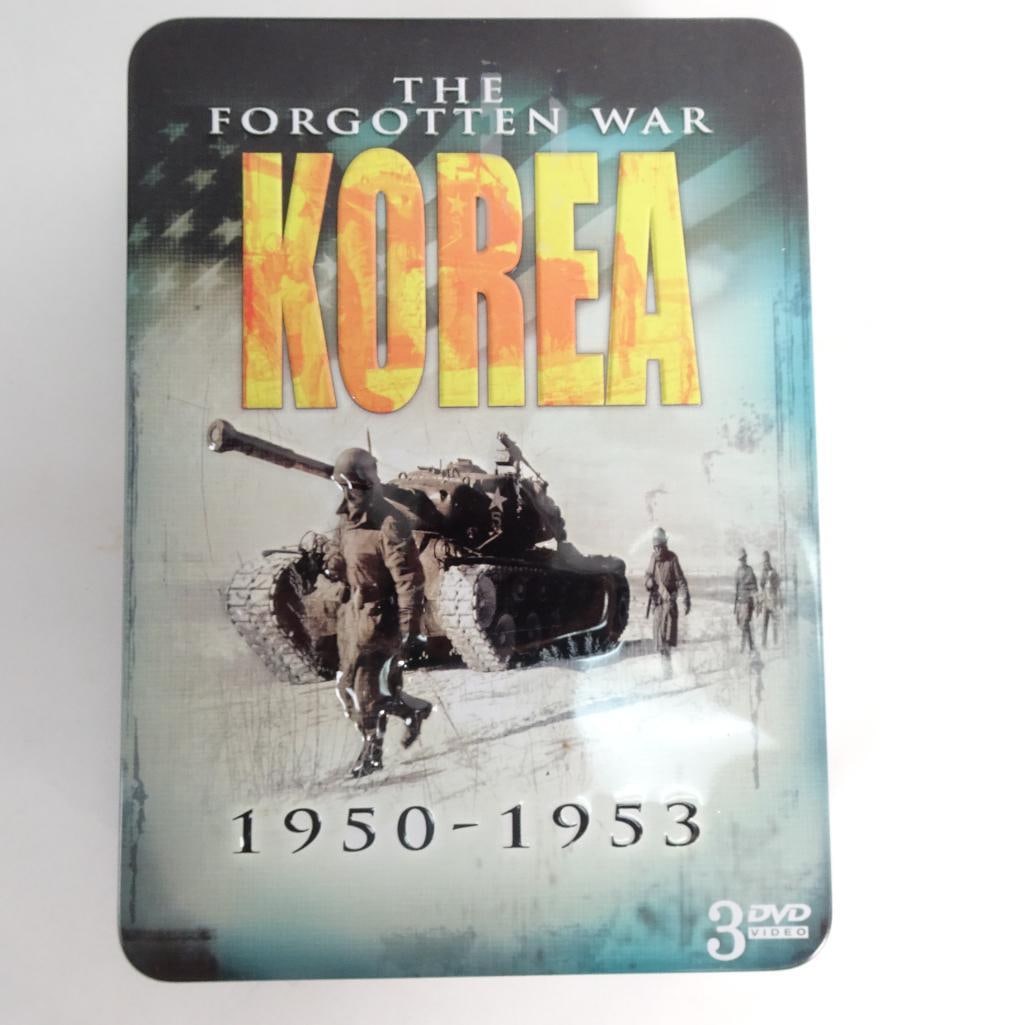 Korea The Forgotten War 1950-1953 3 DVD Set w/ Metal Tin Case - Documentary (1 of 5)