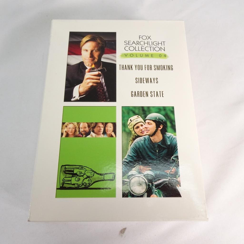 Fox Searchlight Collection Vol 4 DVD Thank You for Smoking Sideways Garden State: Fox Searchlight Collection Volume 4 featuring three critically acclaimed films. Pre-owned. Disc(s) in good condition. Case may show light wear.