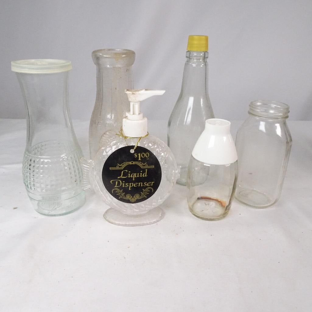 Vintage Glass Bottle and Jar Lot (1 of 8)