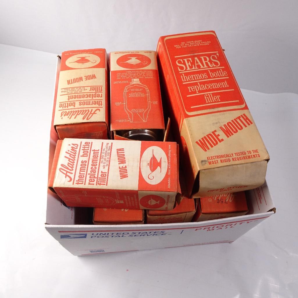 Lot of 13 NOS Vintage Thermos Bottle Replacement Fillers (1 of 7)