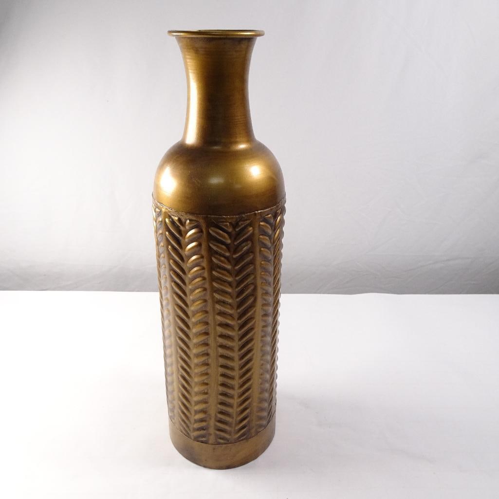 Vintage Mid Century Modern Brass Vase (1 of 3)