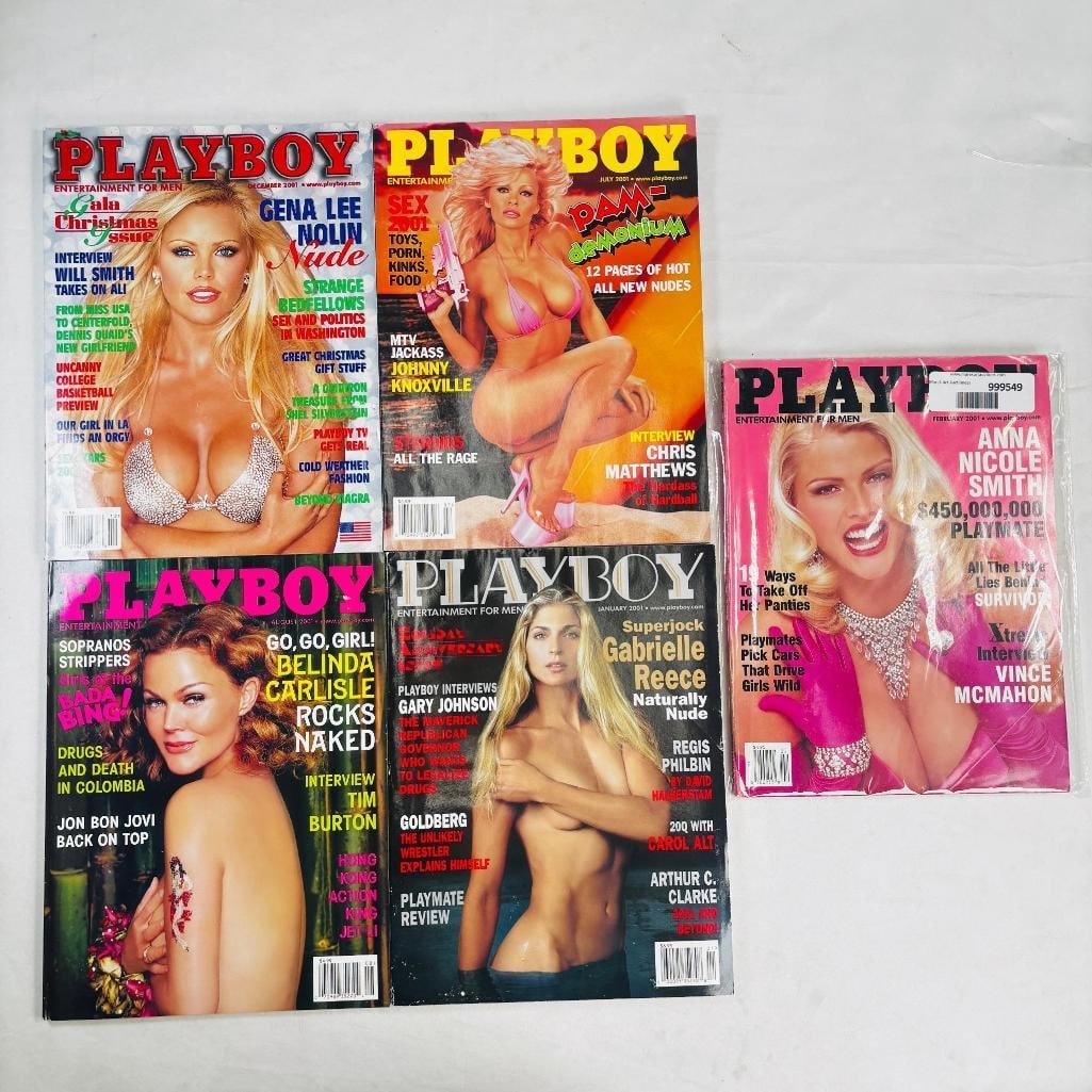 Playboy Magazines -Featuring Pam Anderson 2001 (1 of 2)