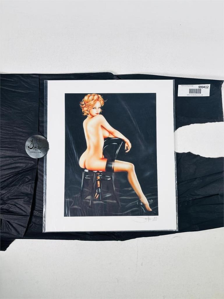 Jennifer Janesko Limited Fine Art Print 37/250: Limited Edition fine art print by the renowned Jennifer Janesko. This piece is hand-numbered 37/250, placing it in the desirable early portion of this strictly limited production run. Janesko is celeb