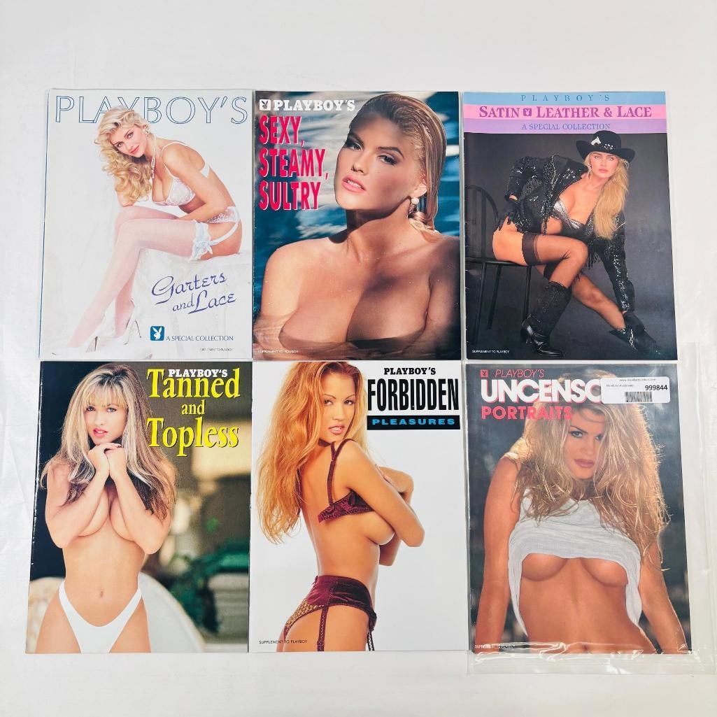 Vtg Playboys Special Collecetion Photo Books 6: Expand your vintage collection with this Set of 6 Vintage Playboy Supplemental Photo Booklets. These original bonus inserts and mini photo booklets were issued alongside select classic Playboy magazin