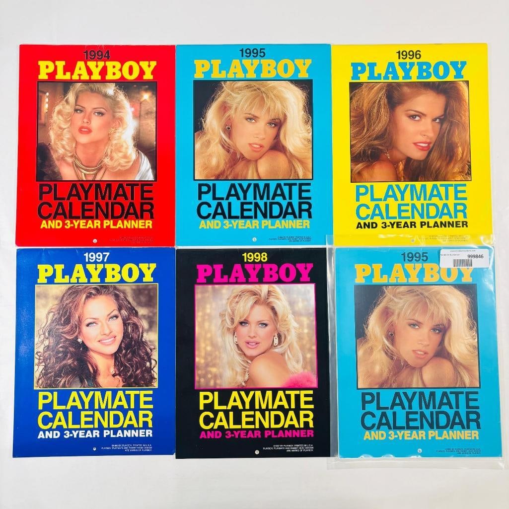 vtg playboy playmate calendars 1994-1998: Bring home a piece of late-90s and 2000s pop culture history with this authentic vintage Playboy Playmate Calendar. Spanning one of the most iconic eras of glamour photography, this calendar features 