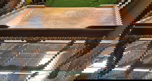 A RARE 19TH CENTURY HARDWOOD KANG TABLE: A RARE 19TH CENTURY HARDWOOD KANG TABLE