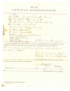 Bvt General Franklin Smith 102nd Illinois Infantry Signed Document: SMITH, Franklin C. (1824 - 1891) Civil War WIA Union Brevet BRIGADIER GENERAL & COLONEL of the 102 nd ILLINOIS INFANTRY Col. Smith led the 102nd for the entire duration of the Civil War and was