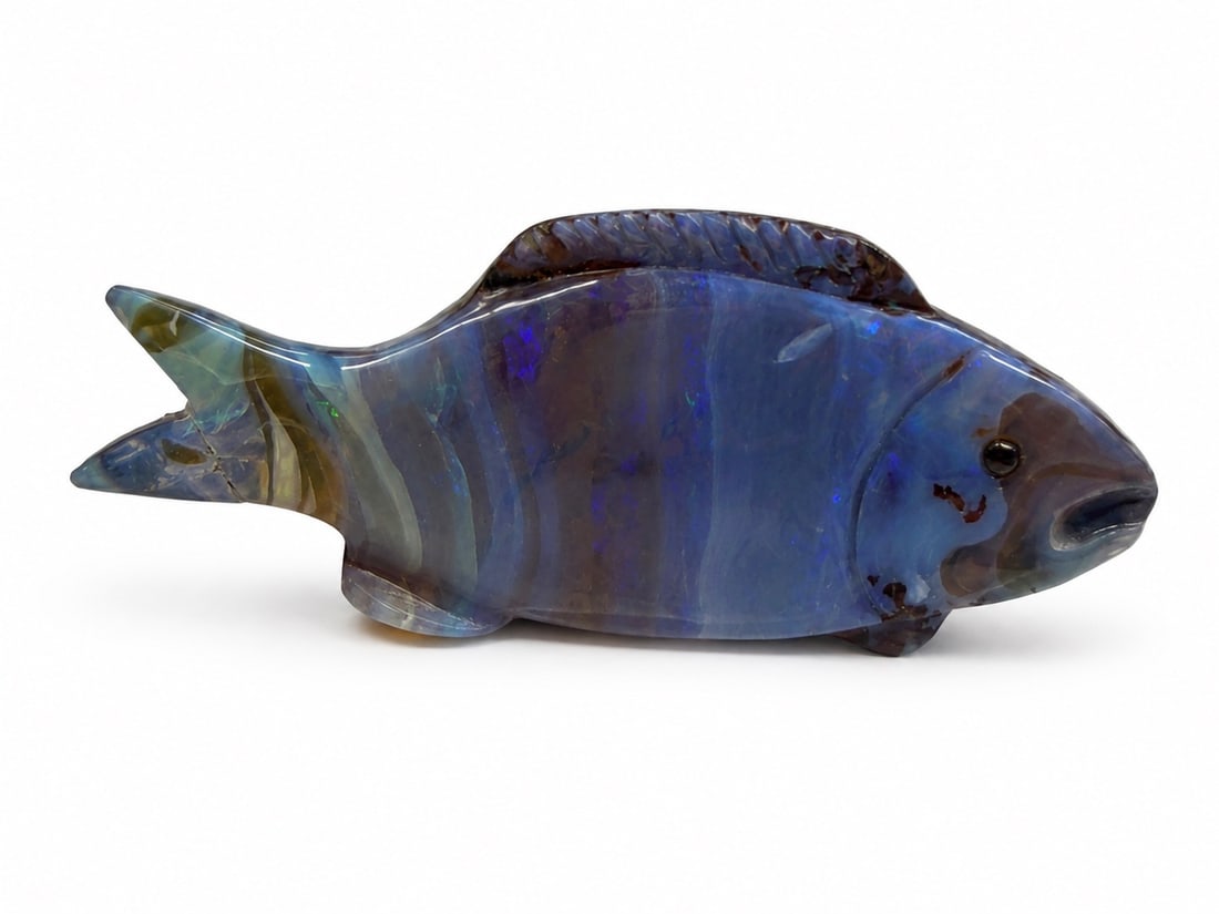 Large Boulder Opal Fish (1 of 5)