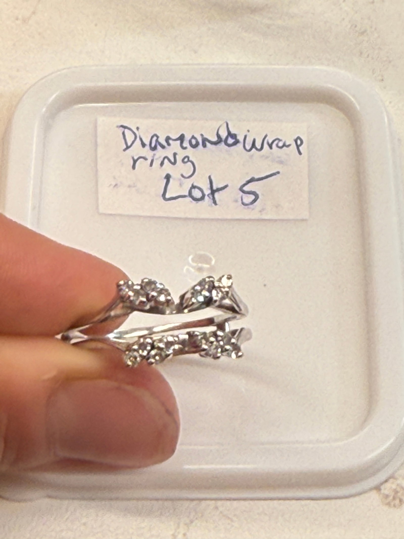 DIAMOND RING JACKET INSERT SIZE 10 - 5