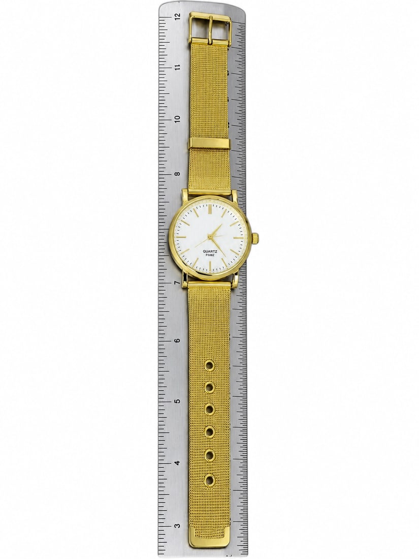 Vintage gold-tone quartz Wristwatch - 5