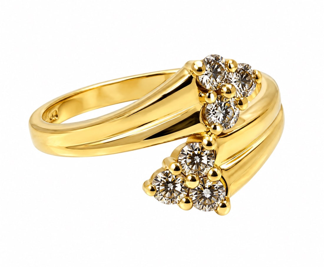 14KYG Champagne Diamond Ring - 2