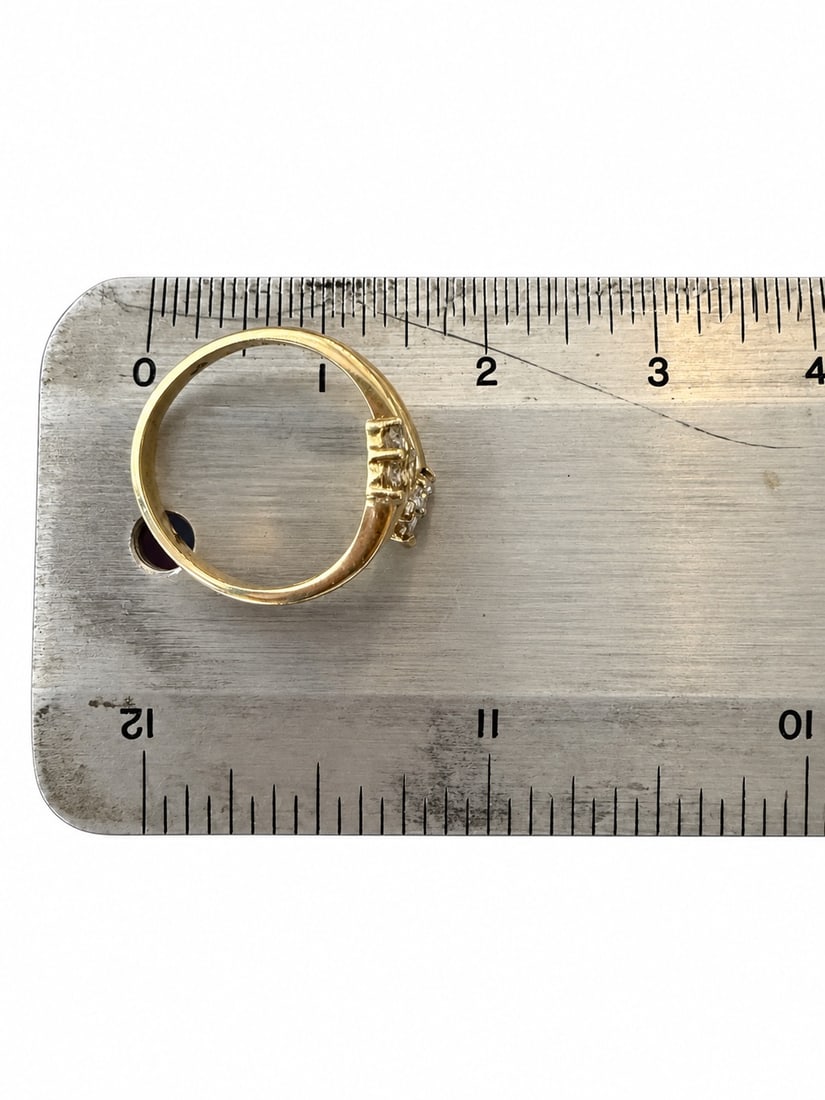 14KYG Champagne Diamond Ring - 6