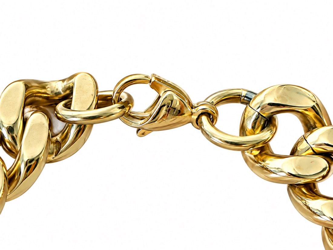 Gold Chunky 8inch Bracelet - 2