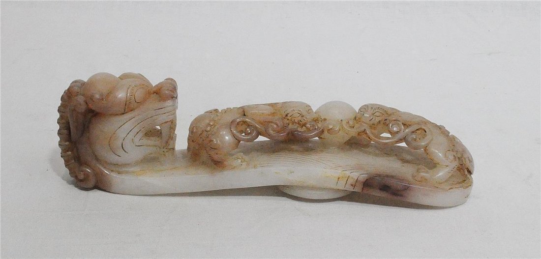 Large Nice Hand Carved Chinese Stone Table Ornament (1 of 5)