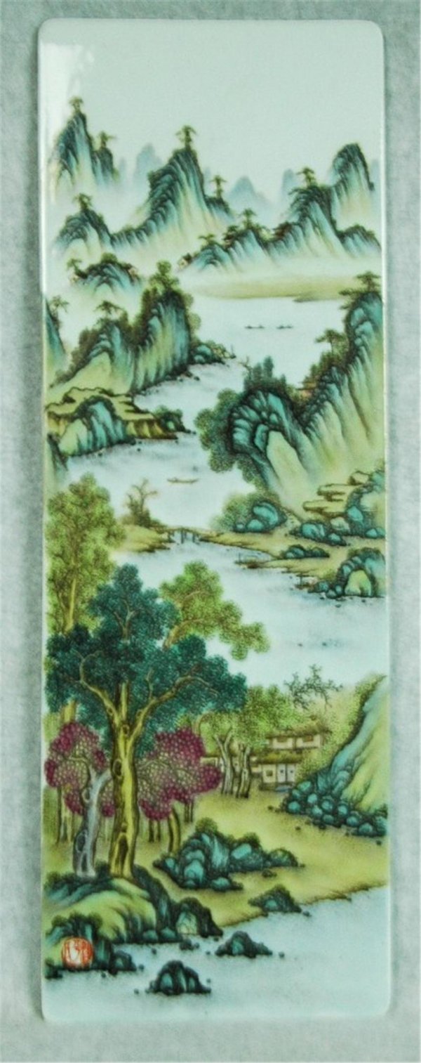 Chinese Famille Rose Porcelain Plaque
