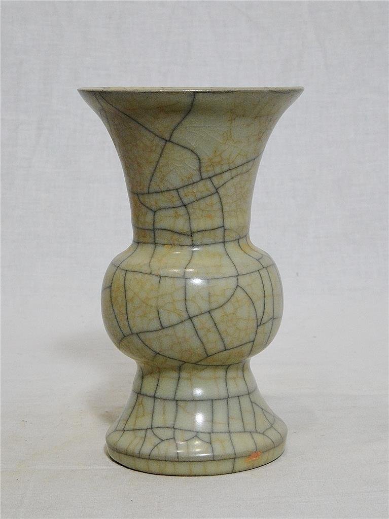 Chinese Celadon Crackle Porcelain Vase (1 of 4)
