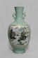 Chinese Green Celadon Porcelain Vase With Mark