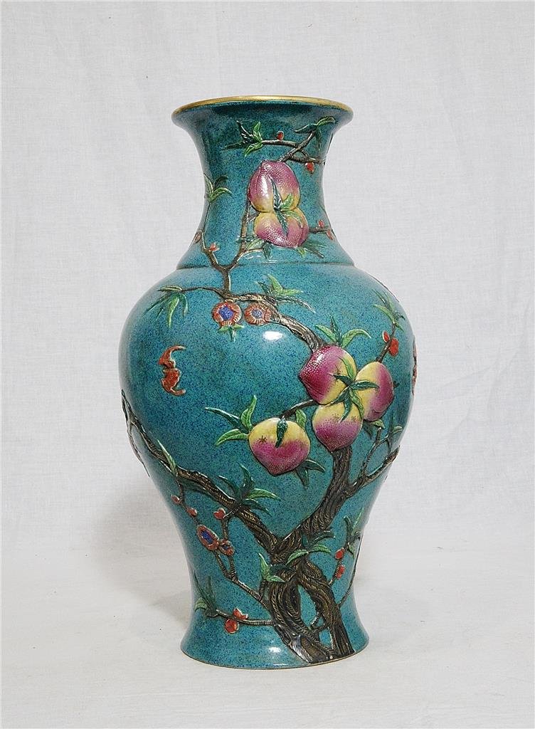 Chinese Lu-Jun Glaze Porcelain Vase With Mark (1 of 5)