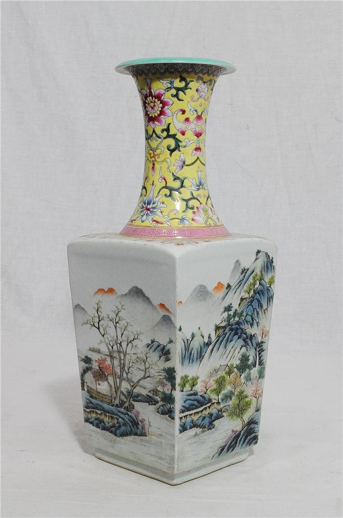 Chinese Famille Rose Porcelain Vase With Studio Mark (1 of 8)