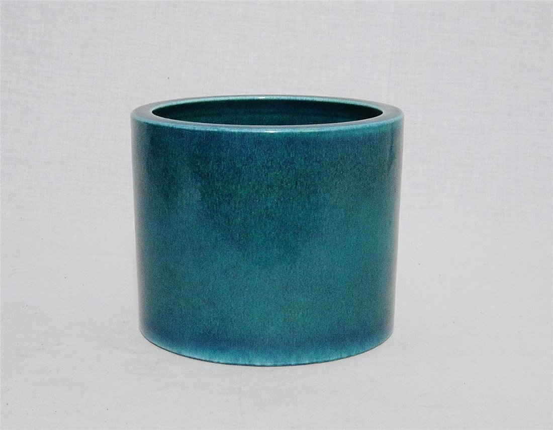 Chinese Lu-Jun Glaze Porcelain Brush Pot With Mark (1 of 4)