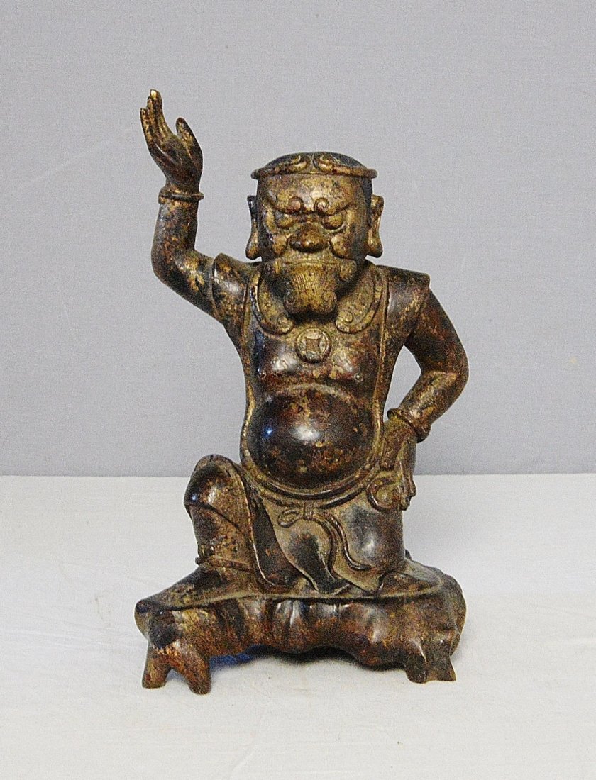 Chinese Antique Bronze Statue of Scholar (1 of 4)