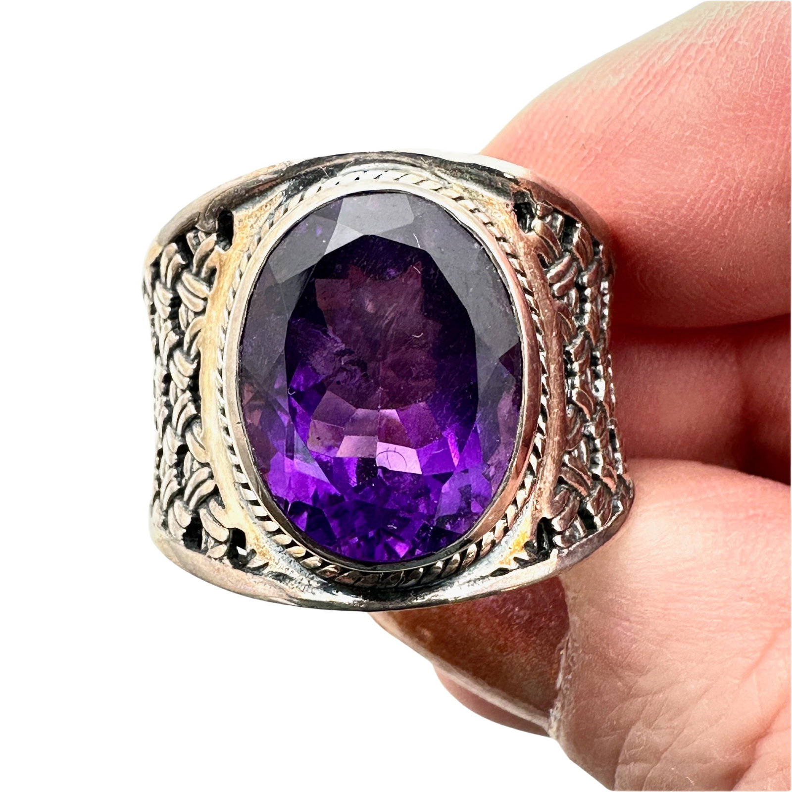 Samuel Benham Sterling Silver Amethyst Ring (1 of 2)