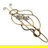 Artisan Sterling Silver Brass Hair Accessory Dragonfly