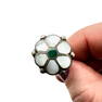 American Southwest Pearl Turquoise Sterling Silver Ring