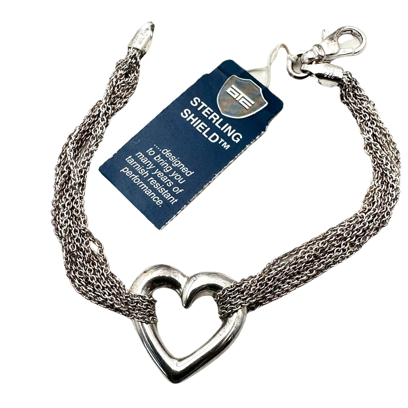 Sterling silver Heart Bracelet Original Tag: Sterling silver Heart Bracelet Original Tag