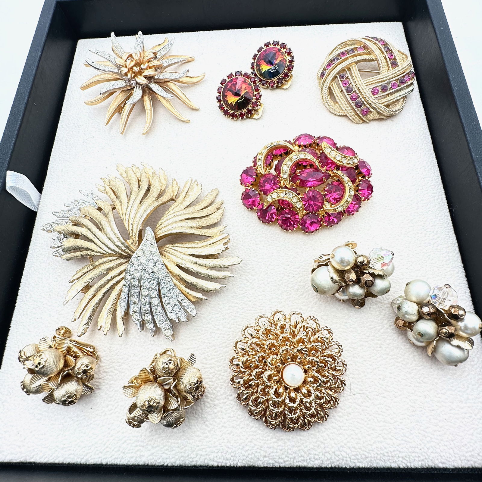 Vintage Rhinestone Jewelry Lot Weiss Boucher BSK (1 of 2)