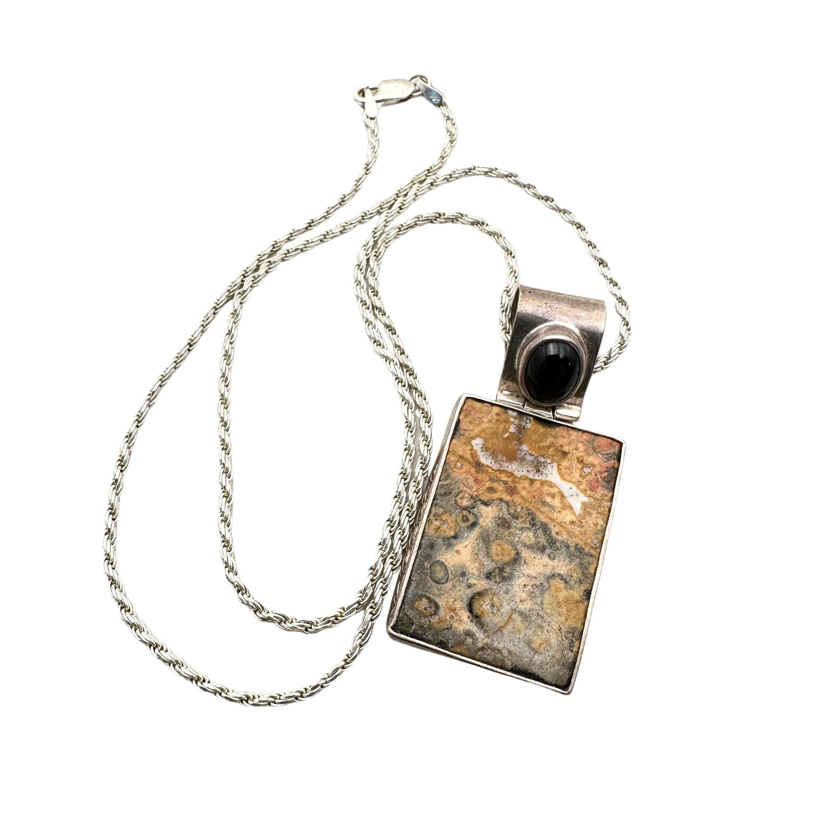 Charles Albert Sterling Silver Gemstone Necklace (1 of 2)