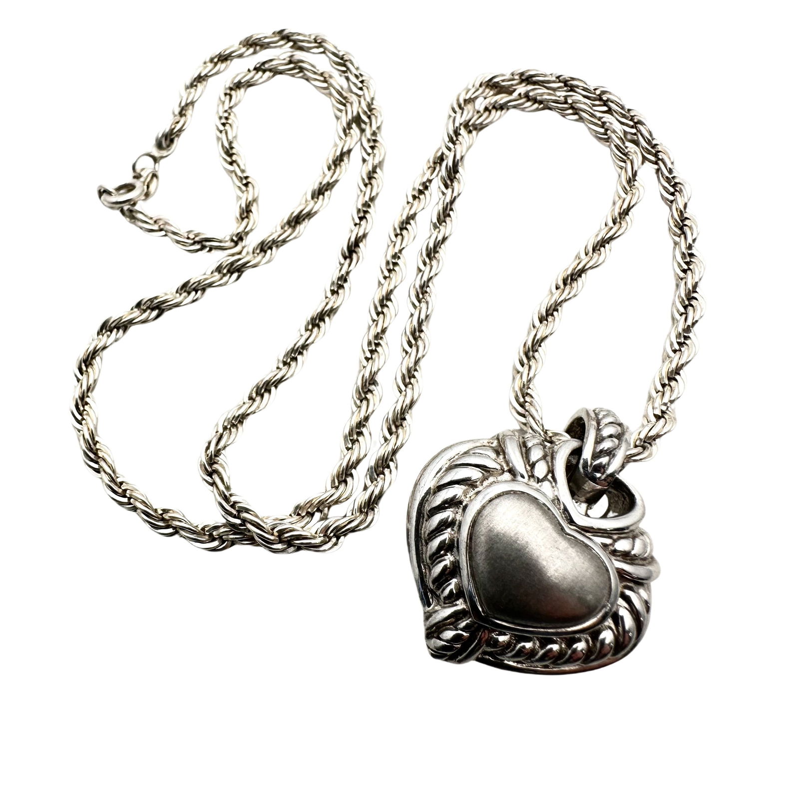 Judith Ripka Heart Pendant Sterling Silver Necklace (1 of 2)