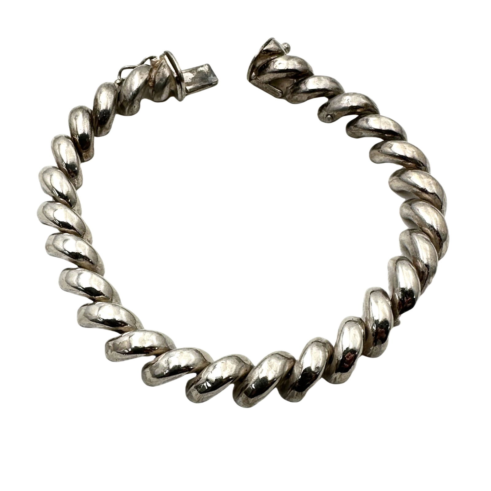 Italy Sterling Silver Bracelet Size 7.5 Inch 20 Grams (1 of 2)