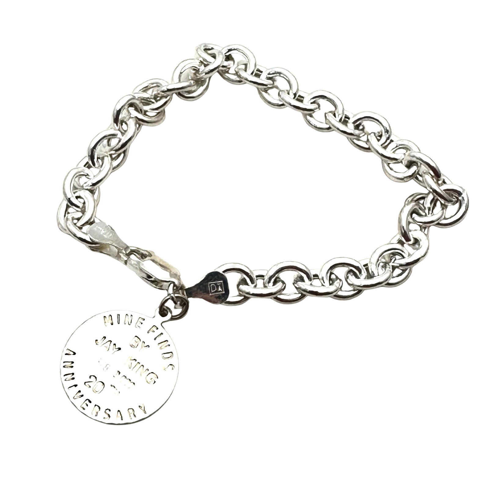 Jay King Mine Finds DTR 20th Anniversary Sterling Silver Charm Bracelet: Jay King Mine Finds DTR 20th Anniversary Sterling Silver Charm Bracelet