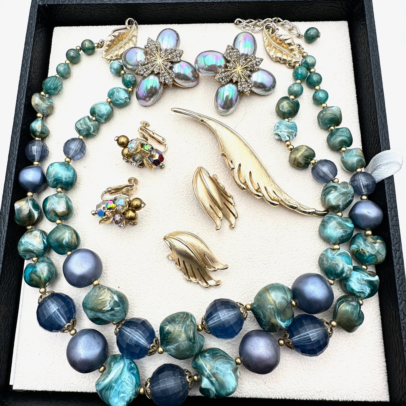 Vintage Jewelry Group Arthur Pepper ART Trifari Vendome Necklace Earrings Pin: Vintage Jewelry Group Arthur Pepper ART Trifari Vendome Necklace Earrings Pin