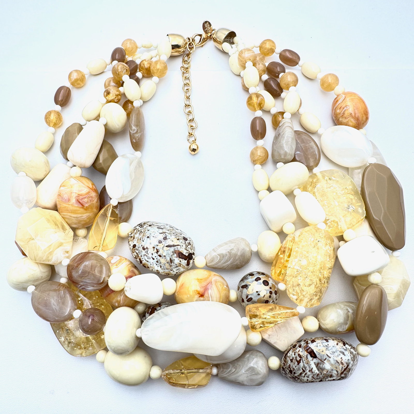 Vintage Joan Rivers Multi Strand Lucite Statement Necklace (1 of 3)