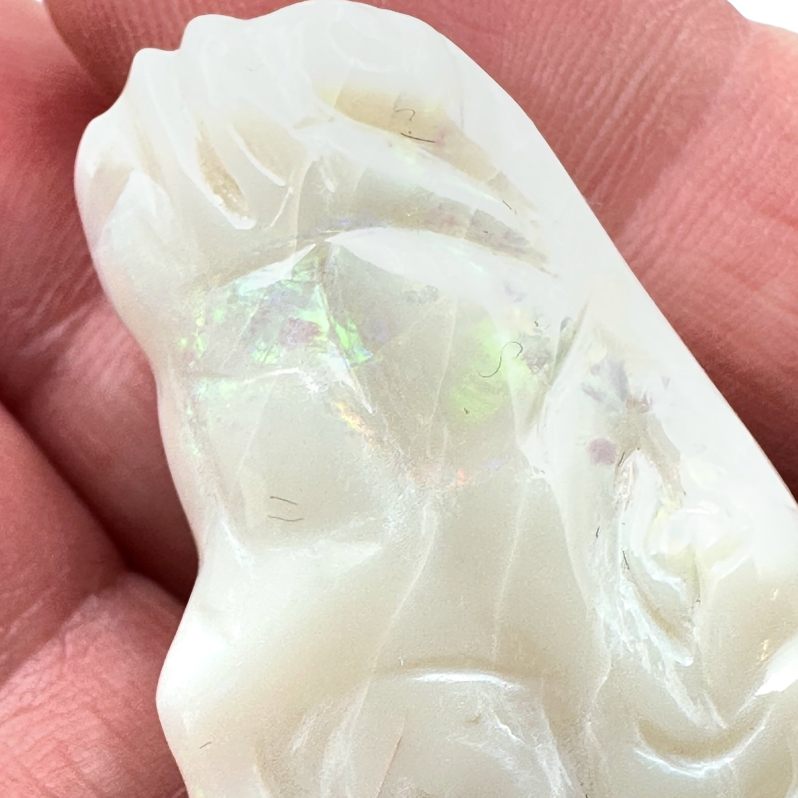 Opal Carved Horse Ready to Be Made Into A Pendant 1 3/4 Inch by 1 Inch 12.2 Grams: Opal Carved Horse Ready to Be Made Into A Pendant 1 3/4 Inch by 1 Inch 12.2 Grams