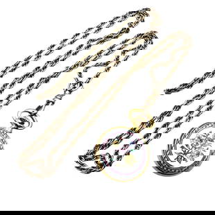 Halcyon Pocket Watch 28 Inch Gold Tone Watch Chain Style Chain: Halcyon Pocket Watch 28 Inch Gold Tone Watch Chain Style Chain