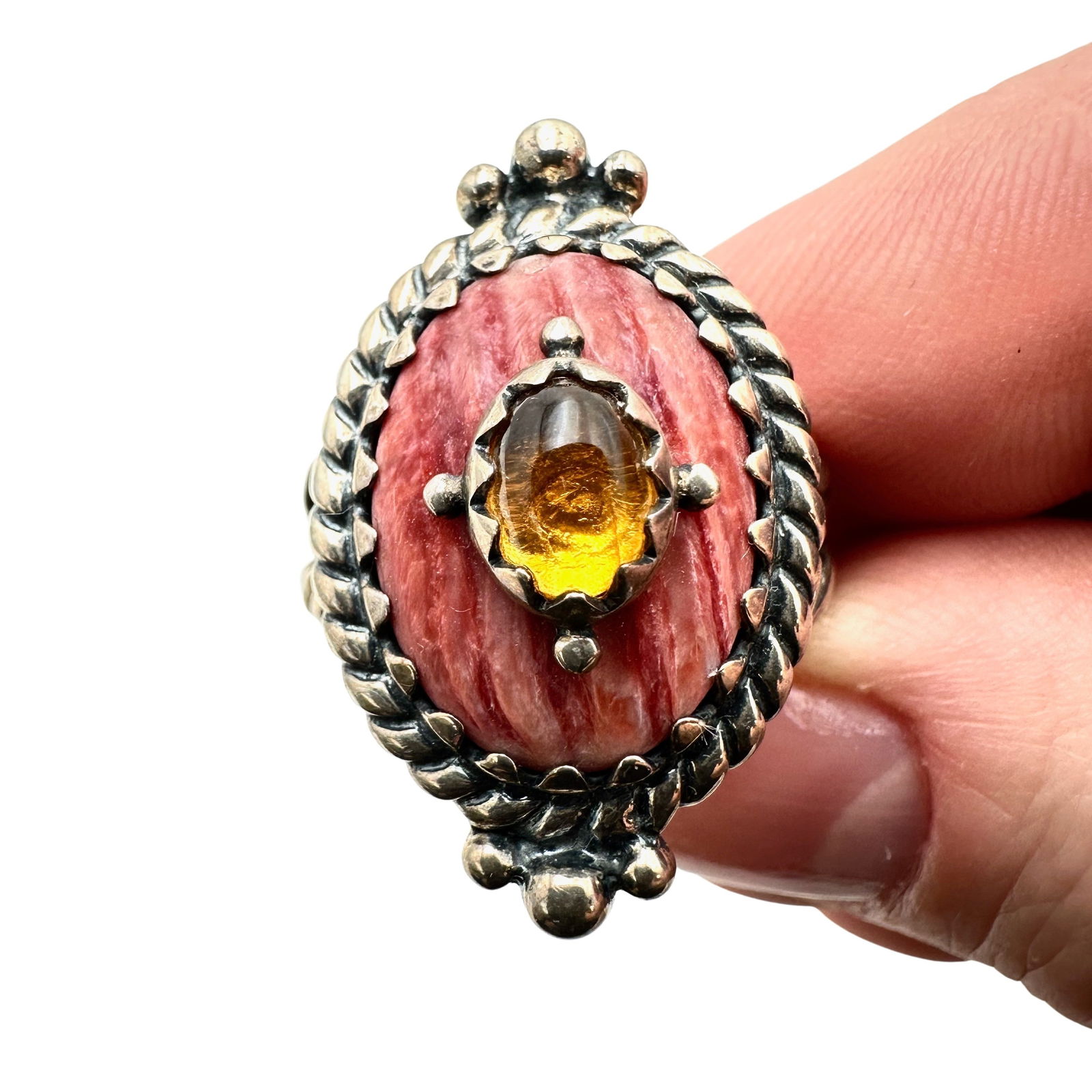 Carolyn Pollack Sterling Silver Multi Gemstone Ring Size 10 (1 of 6)