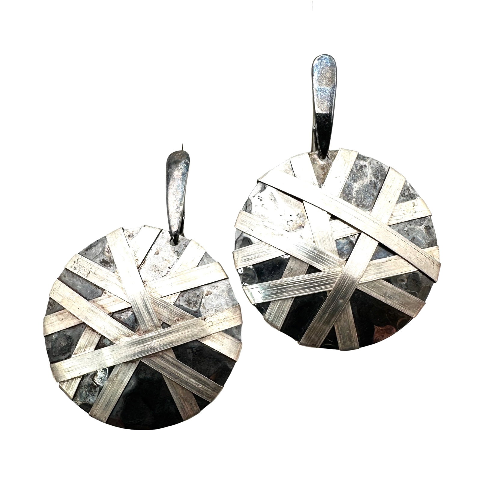 Artisan Sterling Silver Chandelier Earrings Pierced: Artisan Sterling Silver Chandelier Earrings Pierced