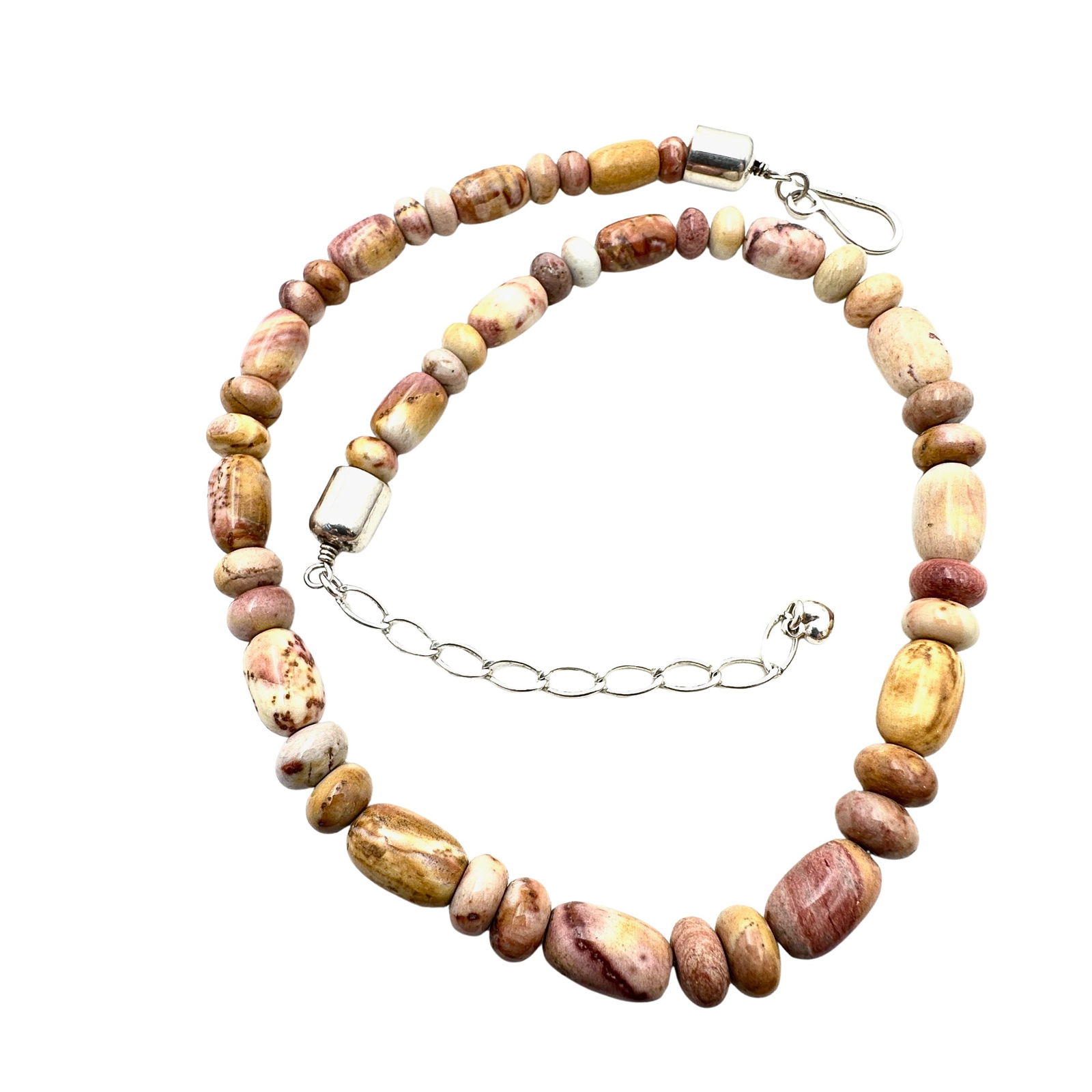 Jay King DTR Sterling Silver Gemstone Bead Necklace 16 to 18 Inches (1 of 3)