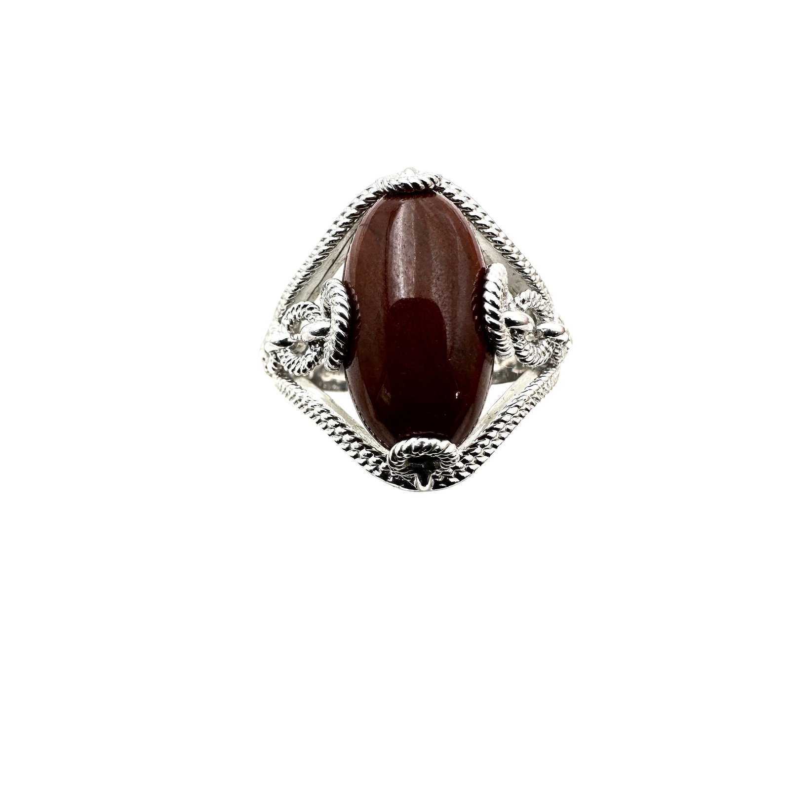 Atelier Mexico Carnelian Sterling Silver Ring Size 8: Atelier Mexico Carnelian Sterling Silver Ring Size 8