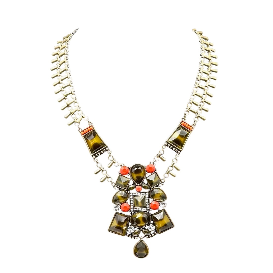 Silpada KR Collection Bronze Statement Necklace 16 to 18 Inches (1 of 3)