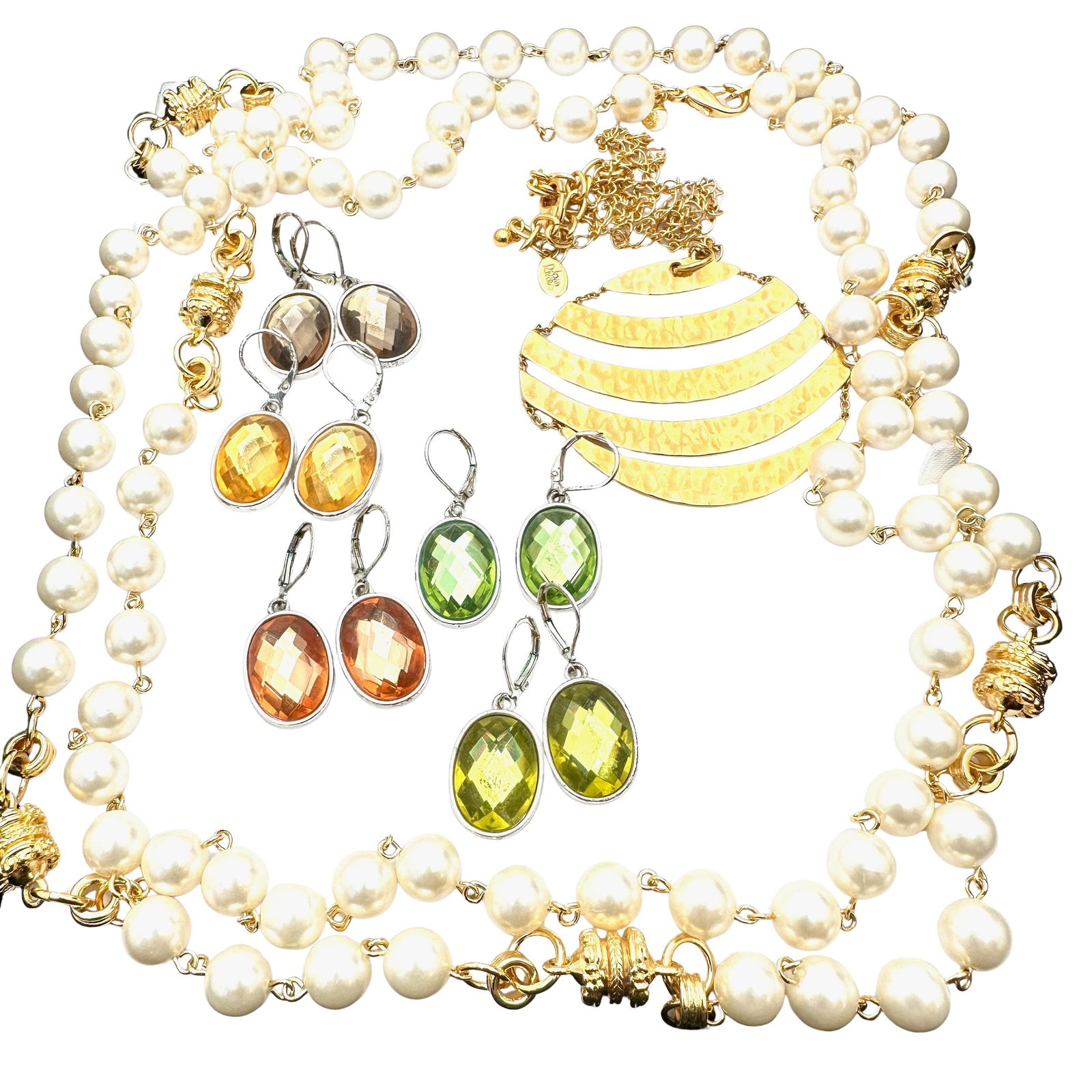 Vintage Group Joan Rivers Jewelry Earrings Necklaces Gold Tone (1 of 2)