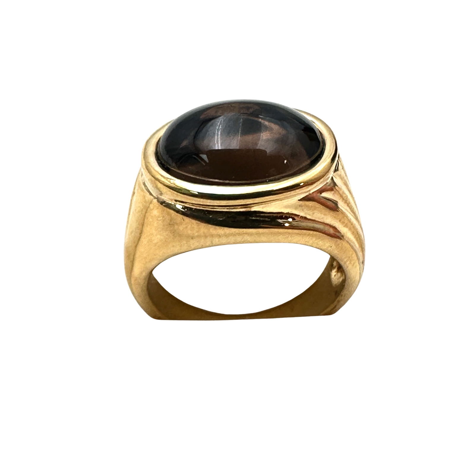 Gold Over Sterling Silver Smoky Topaz ring Size 7: Gold Over Sterling Silver Smoky Topaz ring Size 8