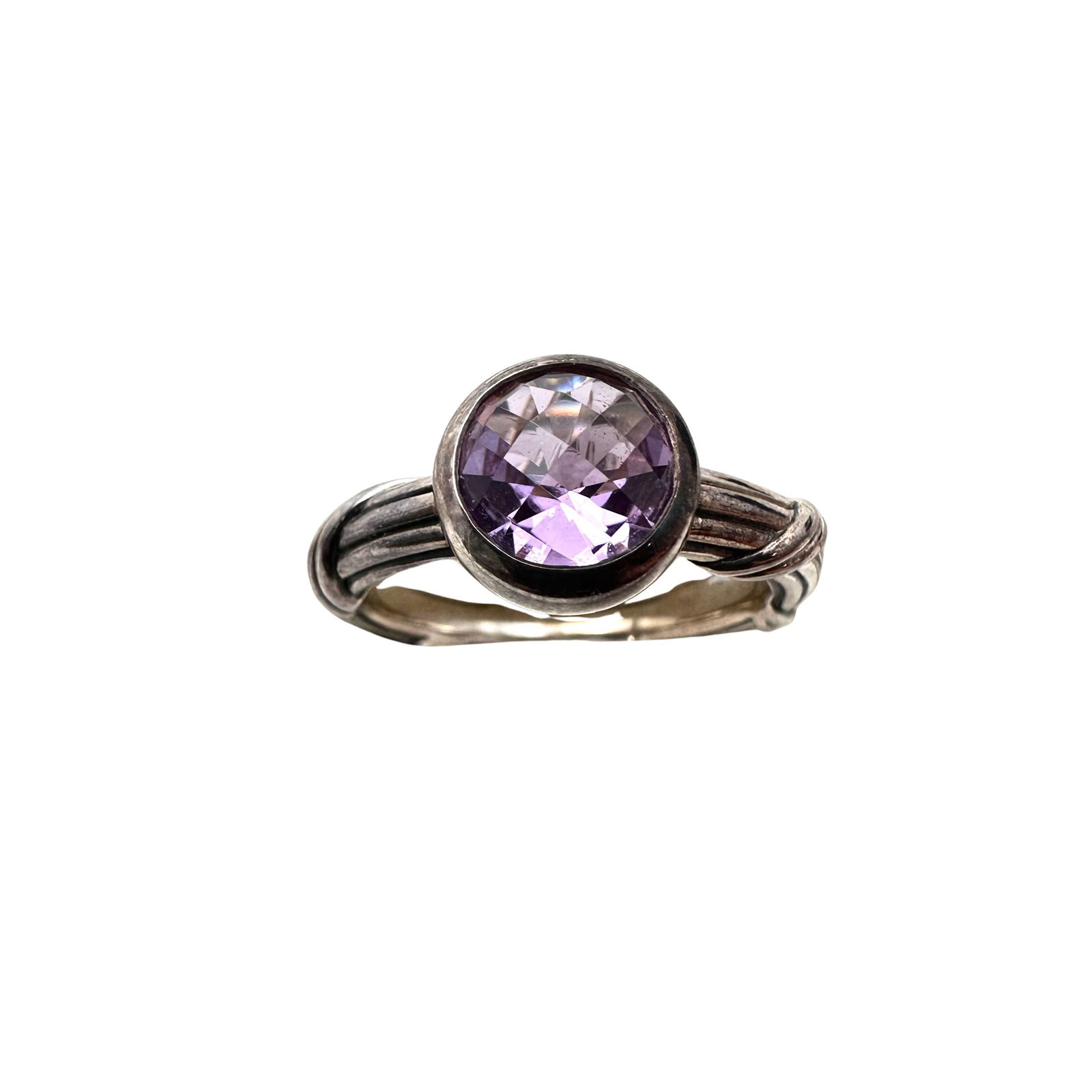 Peter Roth Sterling Silver Purple Amethyst Ring Size 9 (1 of 2)