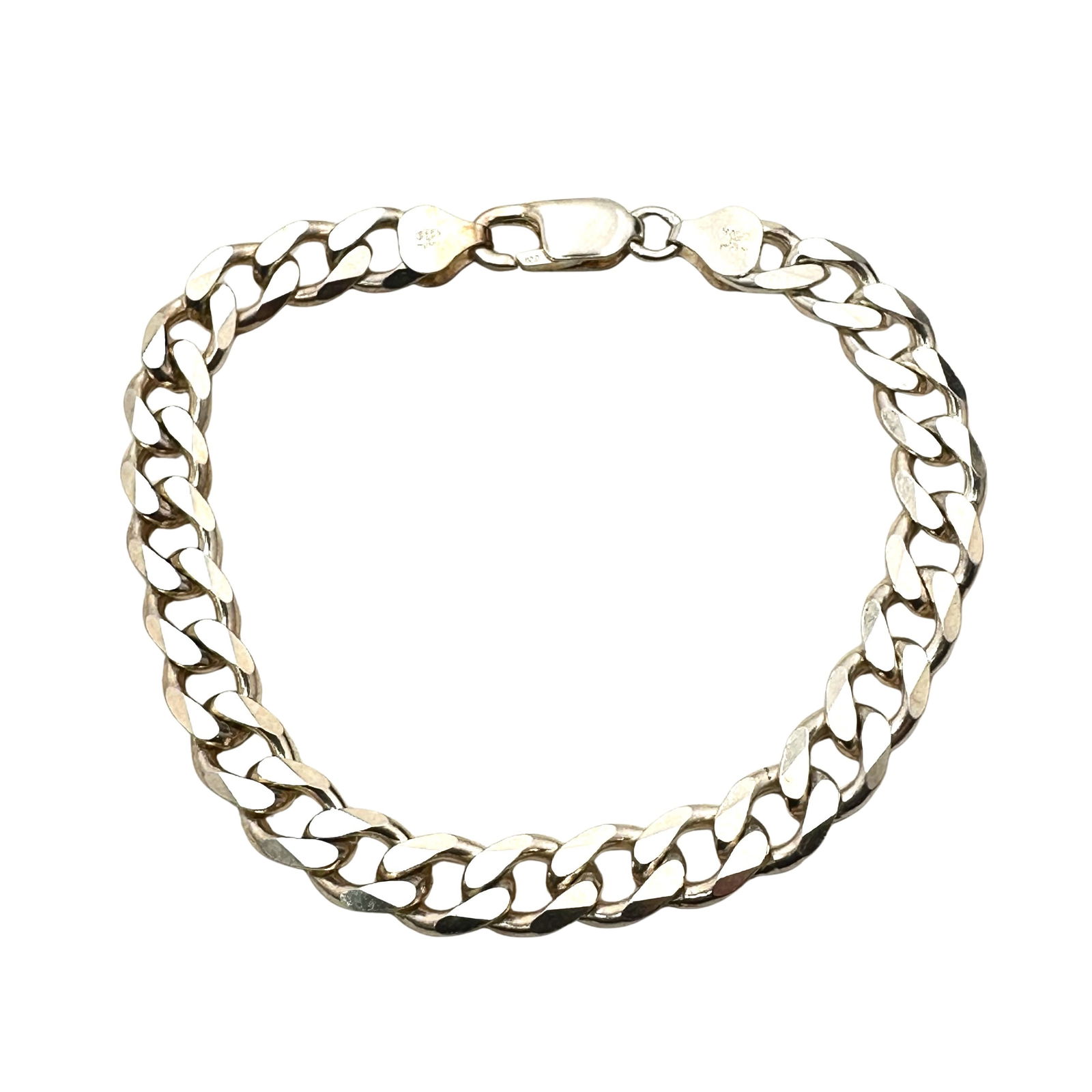 Sterling Silver Bracelet Thick Chain 8 Inch 20 Grams (1 of 2)