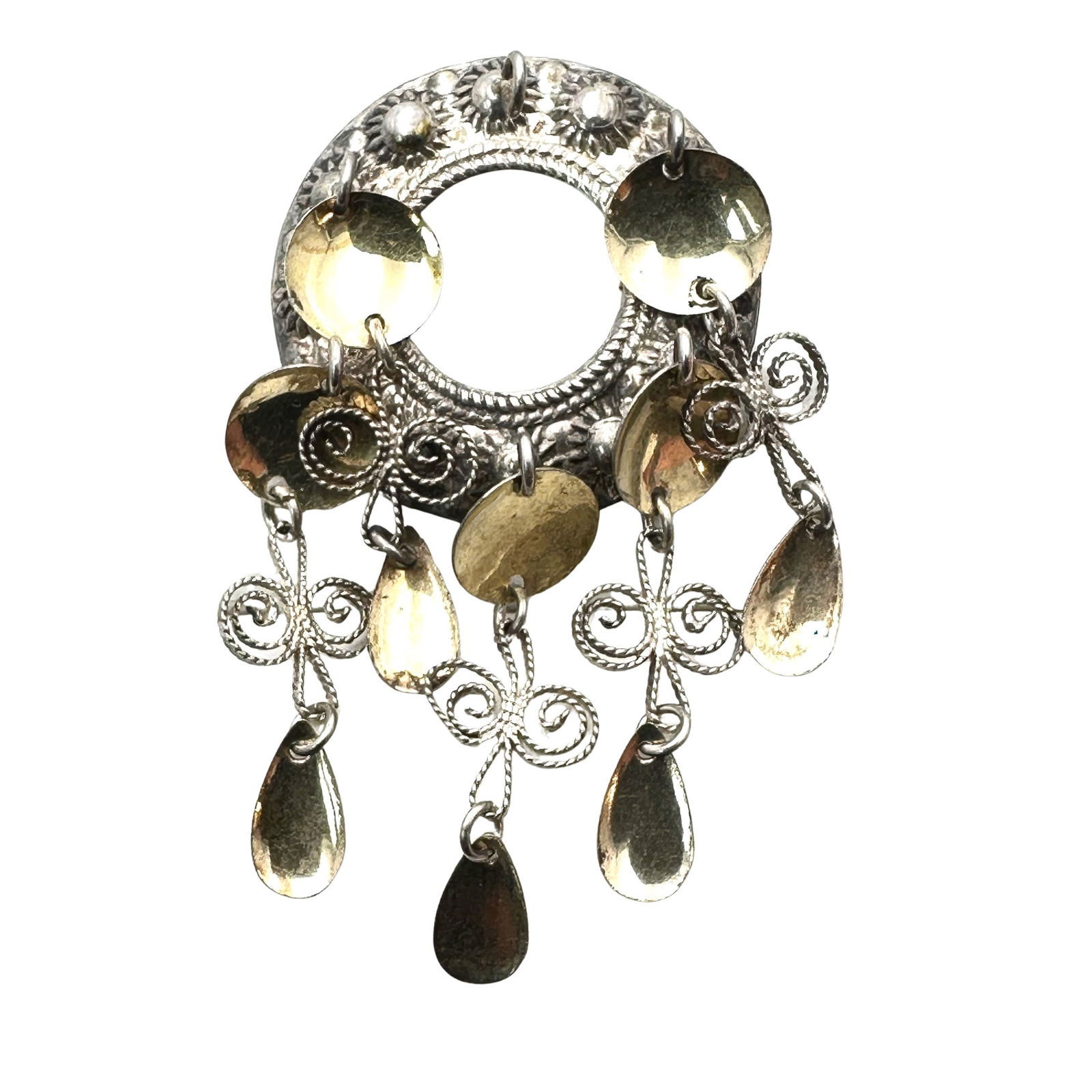 Vintage 830 Silver Brooch Solje Norwegian Pin (1 of 2)