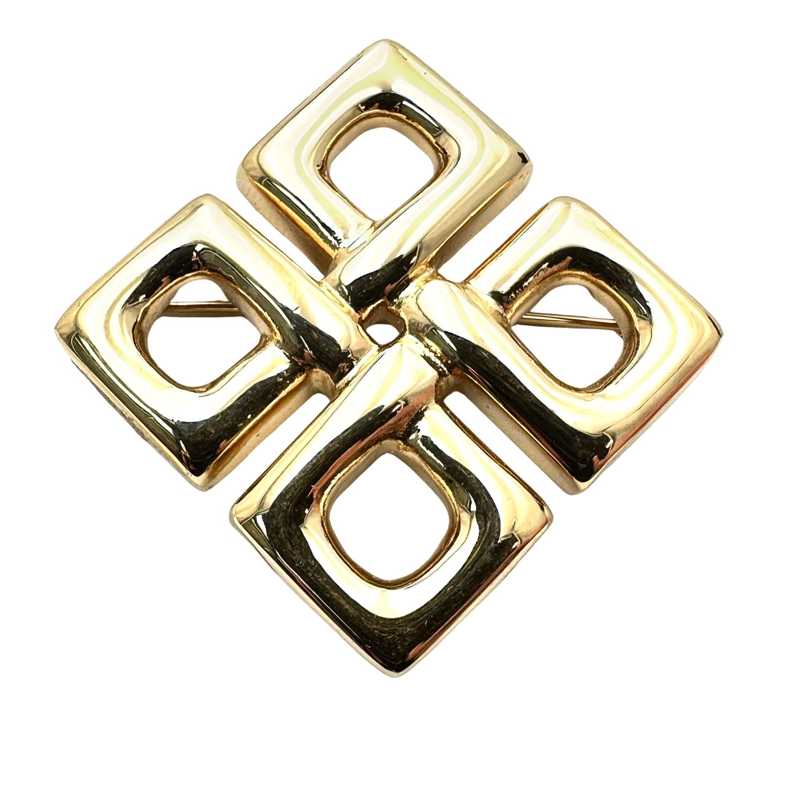 Vintage St John Gold Tone Brooch Pin (1 of 2)